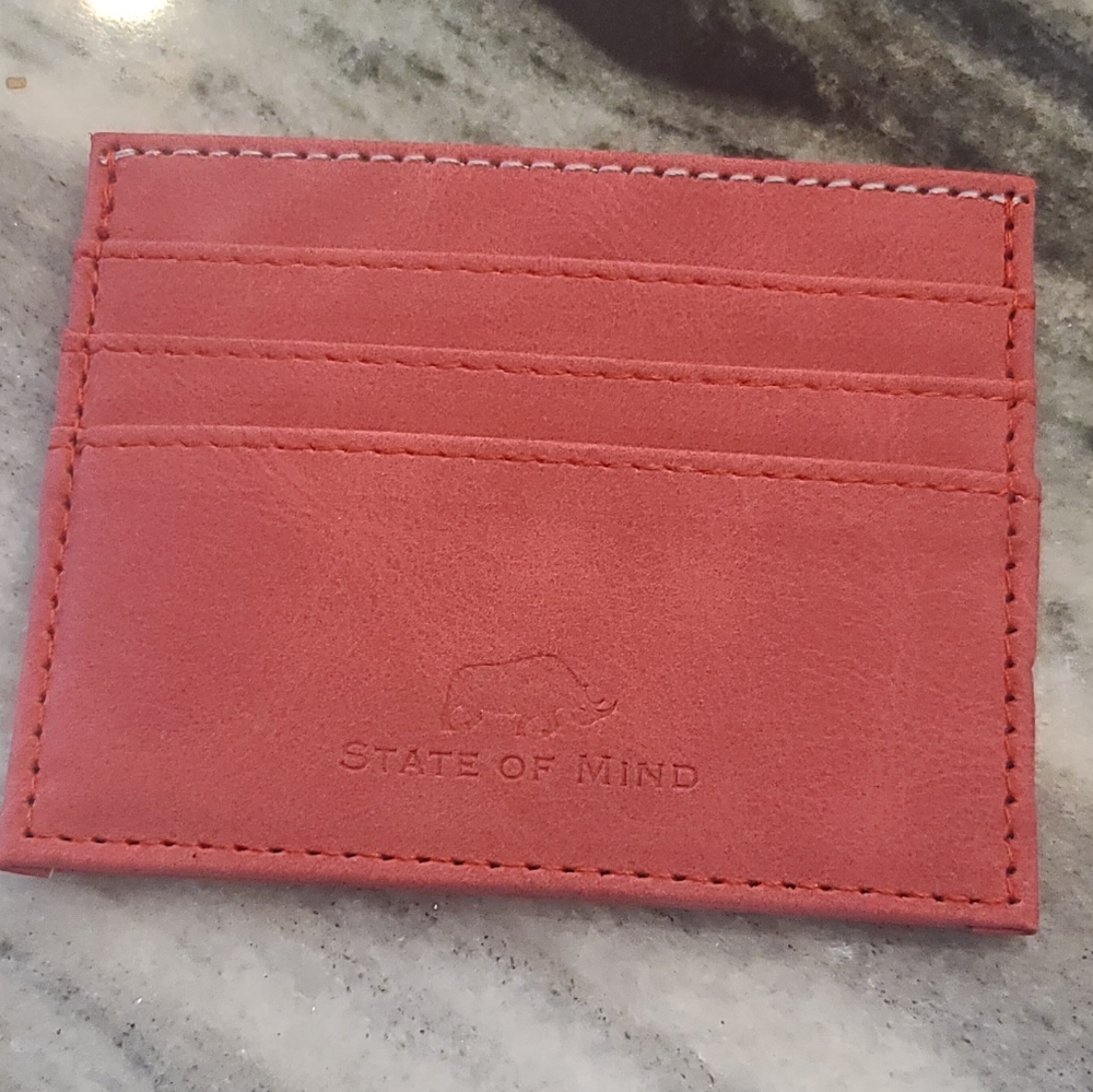 State of Mind Vegan Leather Unisex Wallet Red